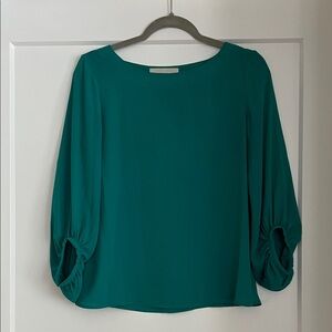 green blouse with loose sleeves - loft